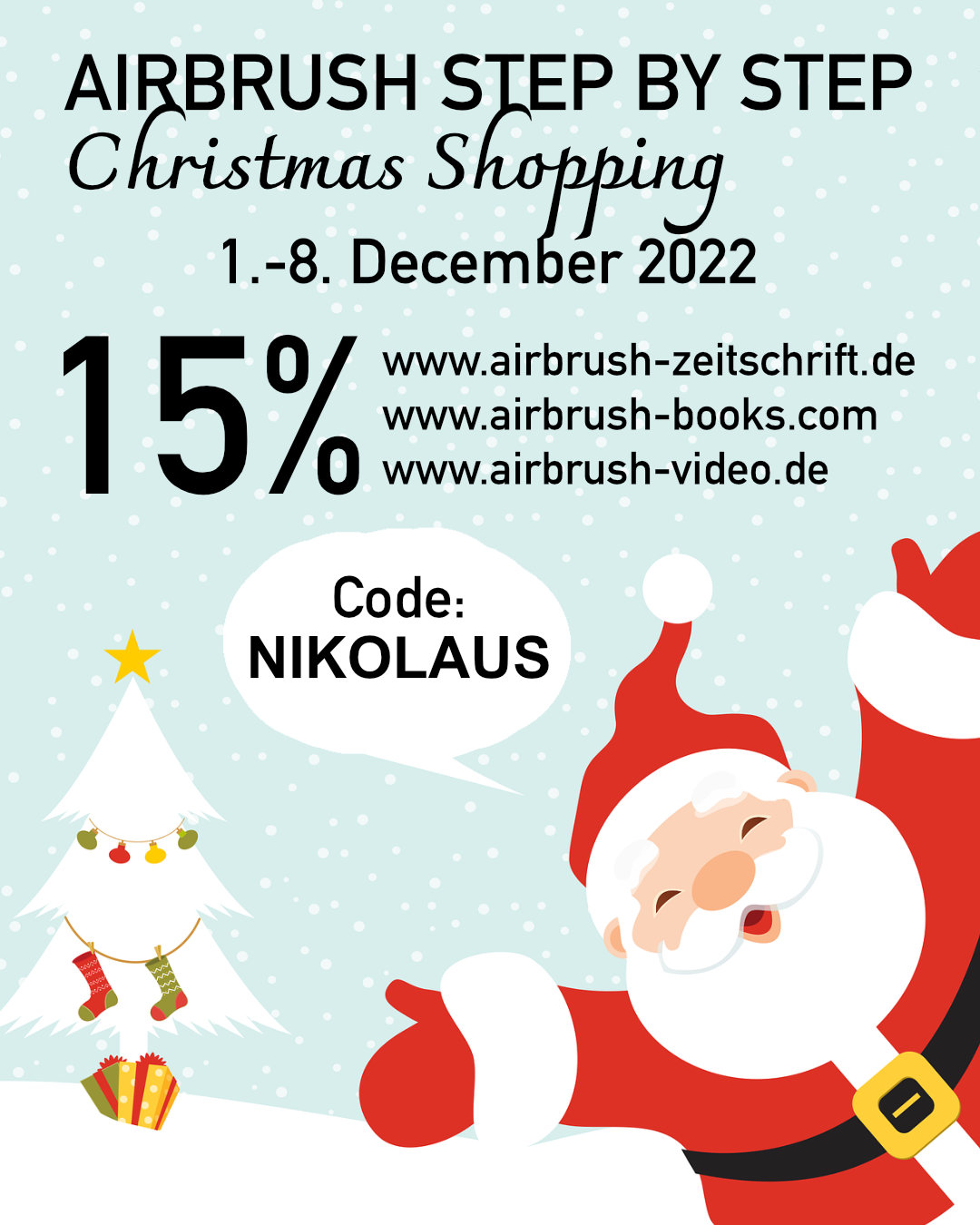 Christmas Shopping with Airbrush Step by Step magazine