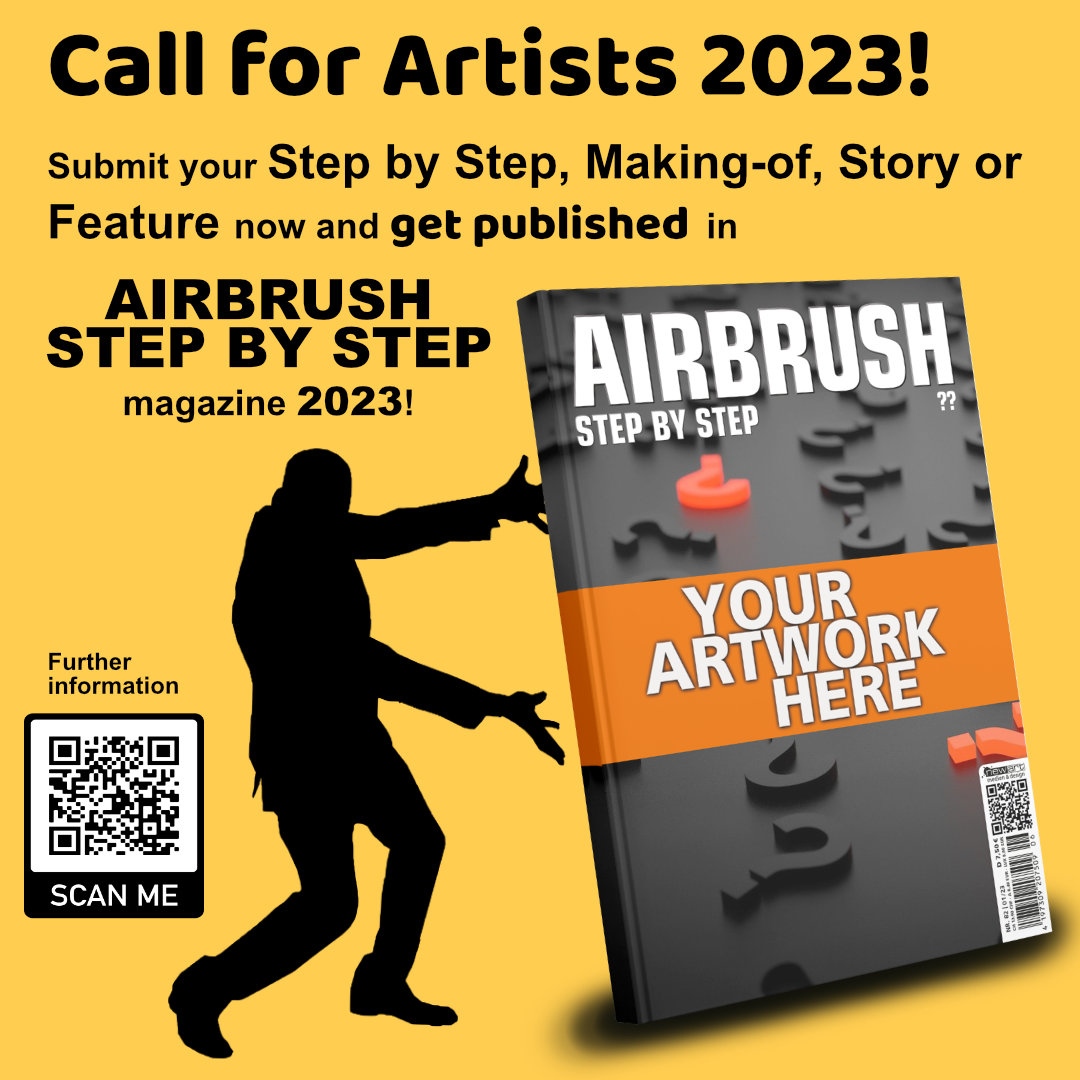 Your artwork on the cover of Airbrush Step by Step magazine?